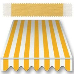 Remnant - Recacril Classic Stripes Yellow/Yellow 47 inch R-17 Awning and Marine Fabric (25.19 yard piece)