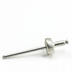 DOT® Durable™ Blind Rivet Stud 93-X8-10314-1A Nickel-Plated Brass / Stainless Steel Mandrel 100 pack