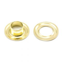 DOT® Grommet with Plain Washer #2J (20-007J250001TXG) Brass 3/8" 1-gross (144)