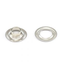 DOT® Sheet Metal Grommet with Plain Washer #2 (2000702-50001XG) Brass 3/8" 1-gross (144)