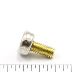 DOT® Durable™ Screw Stud 93-XB-107084-1A Nickel-Plated Brass/Stainless Steel 3/8 inch 100 pack