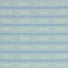 F Schumacher Ainsley Stripe Sky 78580 Indoor Outdoor Prints and Wovens Collection Upholstery Fabric