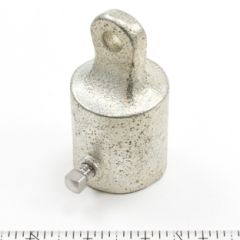 Patio Lane Slip-Fit Eye End #291 with Screw Malleable Iron / Stainless Steel for 1" Pipe