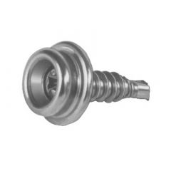 DOT® Durable™ Screw Stud 93-X8-103027-1A Nickel-Plated Brass / Stainless Steel Teks® Screw 5/8 inch 100 pack