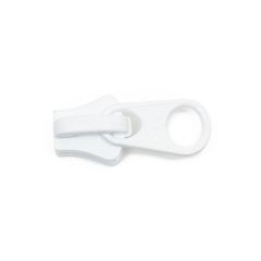 YKK #8 Coil Non-Lock 1-Tab Slider - White