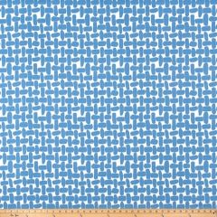 Premier Prints Farley Courtyard Blue Upholstery Fabric