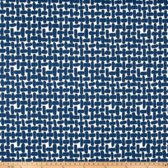 Premier Prints Farley Courtyard Navy Upholstery Fabric