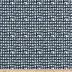 Premier Prints Farley Passport Navy Upholstery Fabric