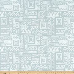 Premier Prints Glyphic Belmont Blue Upholstery Fabric