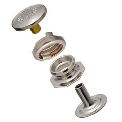 Pull-the-DOT® Cloth-to-Cloth Snap Fastener Set (Nickel-Plated Brass) 5/16" Post