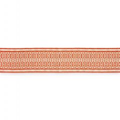 Scalamandre Tulum Diamond Tape Coral SC 0003T3312 Isola Collection Trim