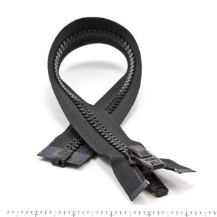 YKK® Vislon® #10 Finished Zippers Black 18
