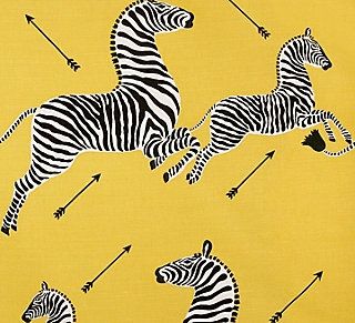 Buy Scalamandre Zebras - Outdoor Yellow SC 000236378 Zebras Collection  Contract Upholstery Fabric by the Yard